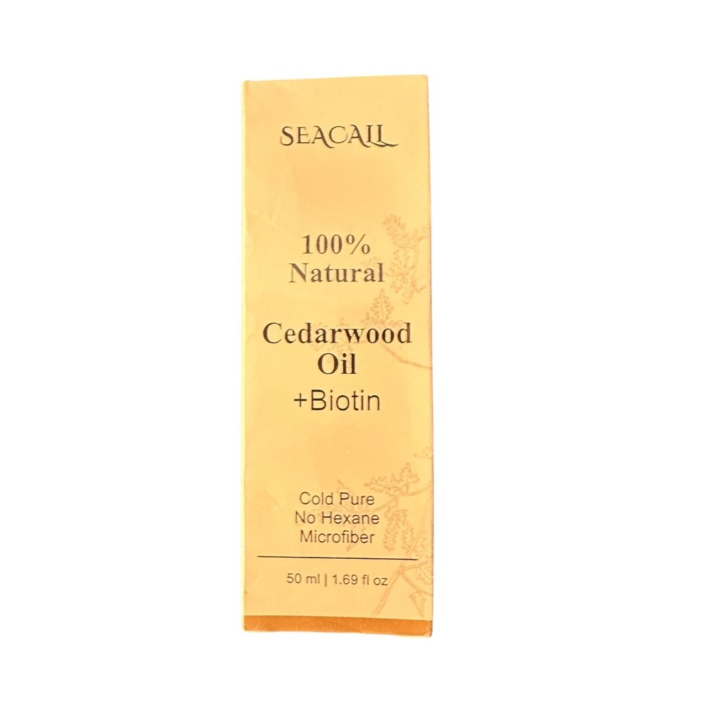 Seacail Cedarwood Oil Biotin Hair Scalp Treatment 50m1.69oz Cold Pure‎ No Hexane